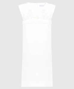 ERMANNO SCERVINO White Mini Dress With Lace
