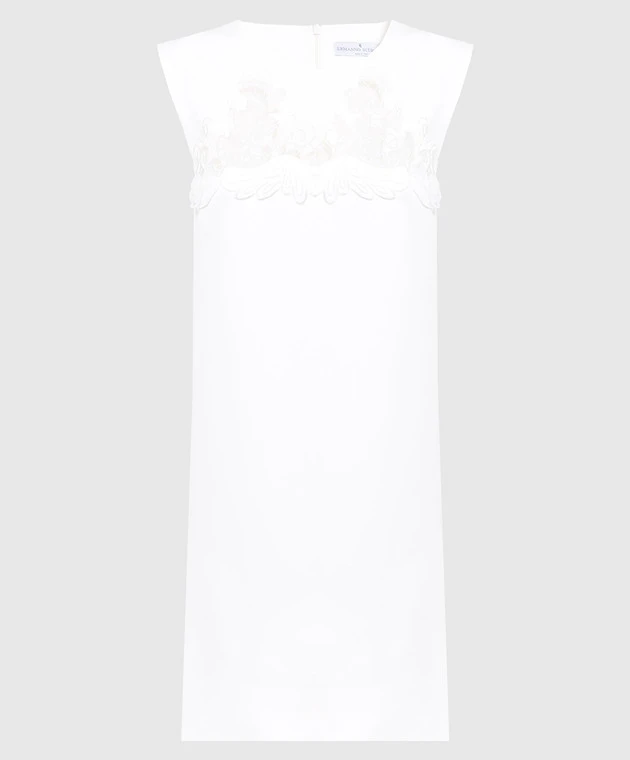ERMANNO SCERVINO White Mini Dress With Lace 1 ERMANNO SCERVINO White Mini Dress With Lace