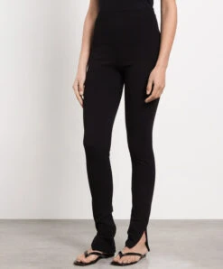 Toteme Black Leggings -Summer Fashion Clothing 67858ef3 d2f7 4e66 8441 ec48f4cd0f93