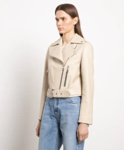 Beige Leather Jacket -Summer Fashion Clothing 67c0d56e 8706 40ca 9f33 24ba18a0f802