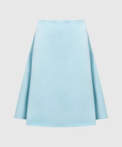 Blue Skirt With Drapery