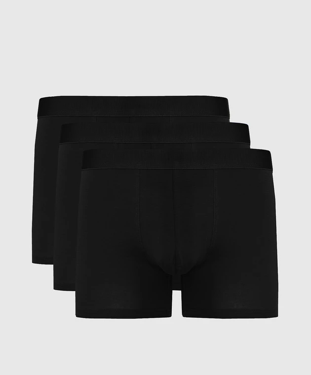 Set Of Black Briefs With Logo 1 Set Of Black Briefs With Logo