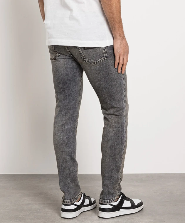Dolce & Gabbana Gray Slim Jeans With A Vintage Effect 4 Dolce & Gabbana Gray Slim Jeans With A Vintage Effect - Image 4