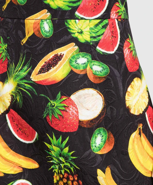 Dolce & Gabbana Black Printed Skirt 5 Dolce & Gabbana Black Printed Skirt - Image 5