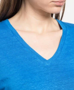 Blue Linen T-shirt -Summer Fashion Clothing 6ba50d2c 8973 44c6 a8e1 156e6b26576b