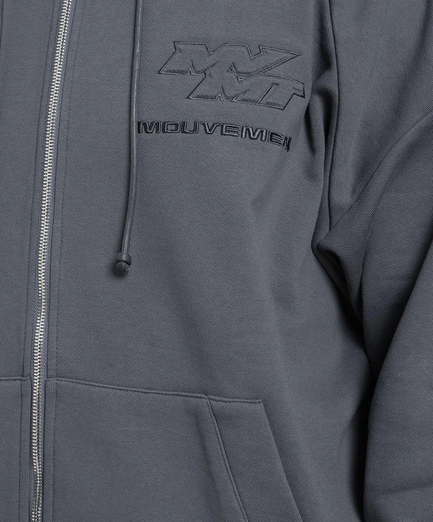 Gray Sports Jacket With Embroidery 5 Gray Sports Jacket With Embroidery - Image 5