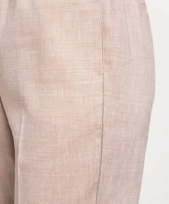 Peserico Brown Linen And Wool Trousers With Monil Chain 9 Peserico Brown Linen And Wool Trousers With Monil Chain -Summer Fashion Clothing 6efee6c3 8e11 4a9d be80 921a5786ab02