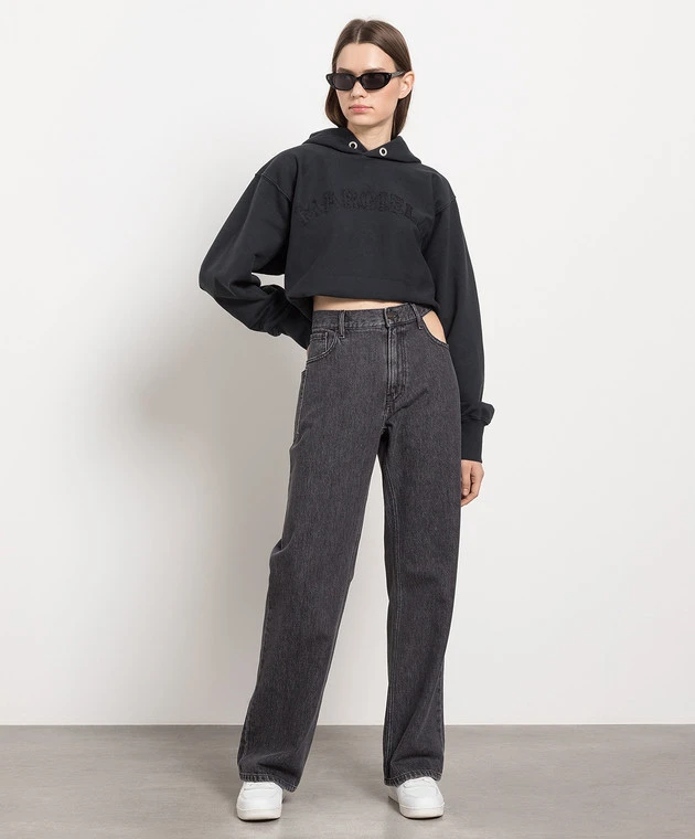 Gray Boyfriend Jeans With Cutouts 2 Gray Boyfriend Jeans With Cutouts - Image 2