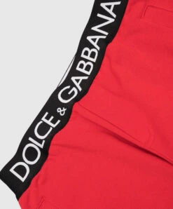 Dolce & Gabbana Children's Red Joggers With Logo -Summer Fashion Clothing 6fc3c8a3 381c 4aa7 b2cb b3b7e8a18573
