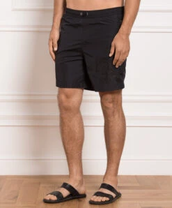 Black Swim Shorts With Logo Print -Summer Fashion Clothing 729f703d 22bc 4d0f 86dc 62cc6420d390