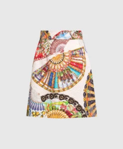 Dolce & Gabbana Beige Printed Skirt