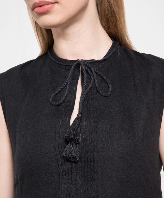 MAX & Co. Black Linen Dress 5 MAX & Co. Black Linen Dress - Image 5