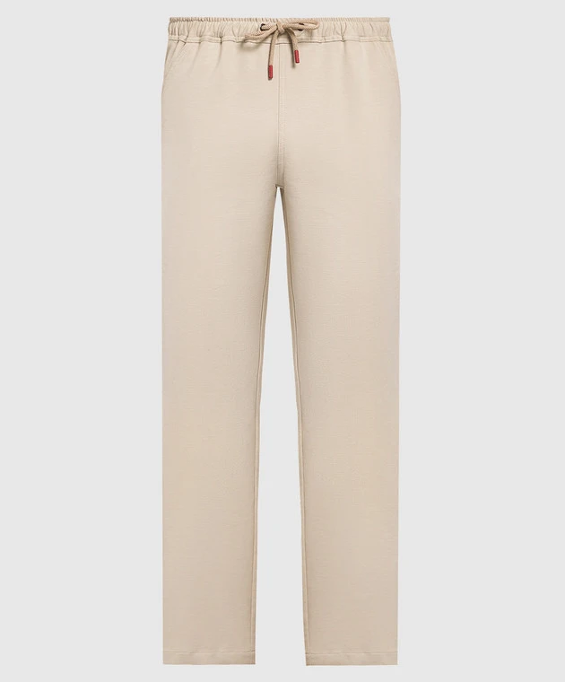Kiton Beige Sports Pants 1 Kiton Beige Sports Pants