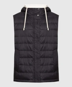 Cervos Black Down Vest