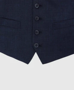 Children's Navy Blue Wool, Silk And Linen Vest -Summer Fashion Clothing 76d7f34b 6131 478e be85 a143ab03c5ad