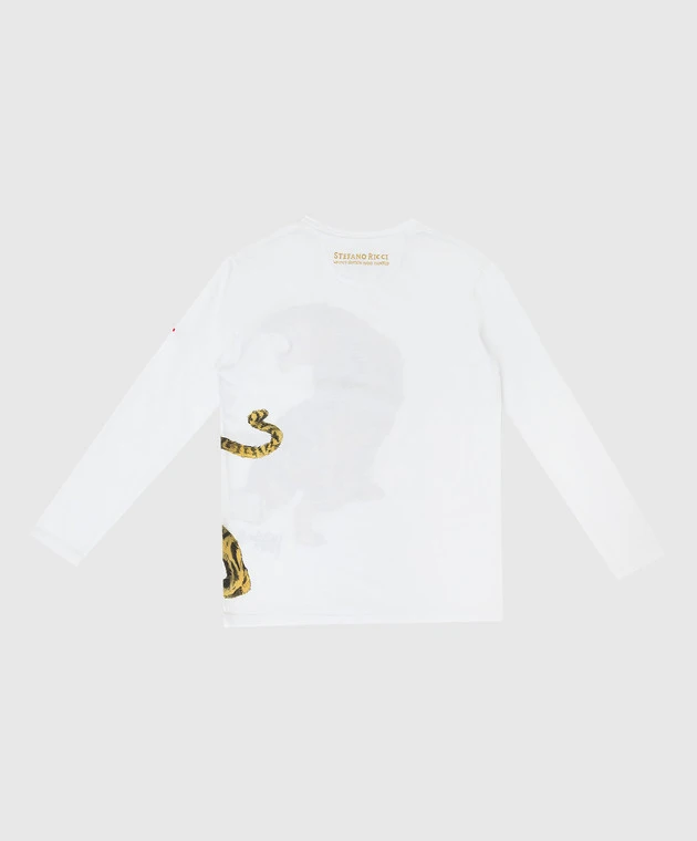 Children's White Longsleeve With Print 2 Children's White Longsleeve With Print - Image 2