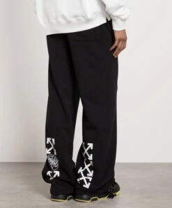 Off-White Black Sweatpants With Logo -Summer Fashion Clothing 773335d1 9abf 443d 9c57 89136e7fea0a