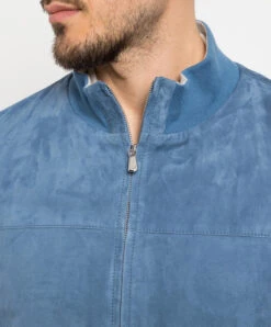 Blue Leather Bomber Jacket 9 Blue Leather Bomber Jacket -Summer Fashion Clothing 774a6948 3a73 43d4 a194 b86027a58a4e