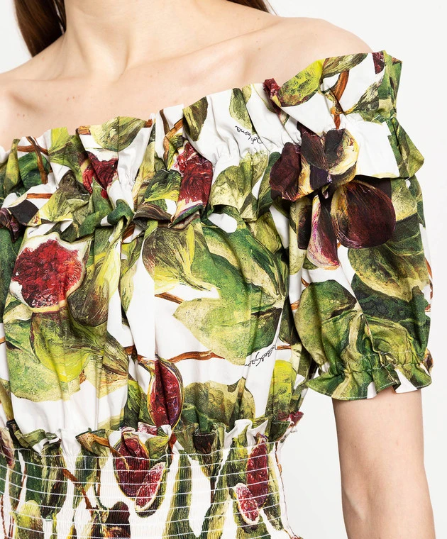 Dolce & Gabbana Mini Dress In Fig Print 5 Dolce & Gabbana Mini Dress In Fig Print - Image 5