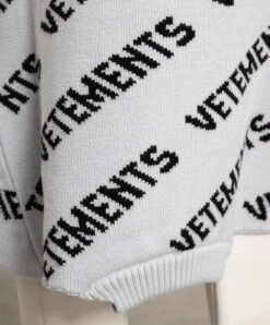 VETEMENTS Gray Logo Wool Skirt -Summer Fashion Clothing 7829e6c3 68be 4642 96c6 bd33e314ff21
