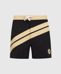 Palm Angels Black Logo Swim Shorts