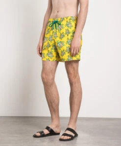 Vilebrequin Mahina Yellow Printed Swimming Shorts -Summer Fashion Clothing 7c365a3f 6166 4cef ba50 05084aea776b