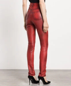 Dolce & Gabbana Red Leather Pants With A Gradient Effect 8 Dolce & Gabbana Red Leather Pants With A Gradient Effect -Summer Fashion Clothing 7c4b7815 da66 45b4 a5b8 303e60e63821