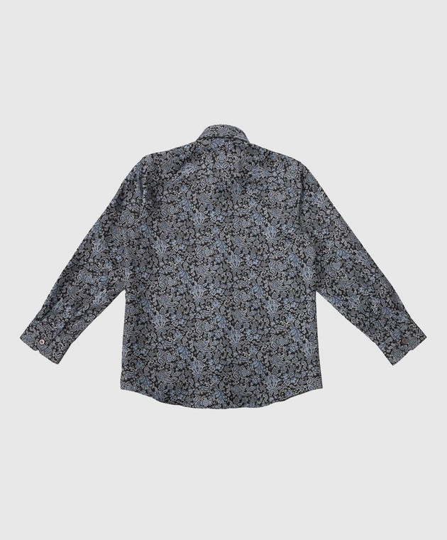 Paisley Pattern Children's Silk Shirt 2 Paisley Pattern Children's Silk Shirt - Image 2