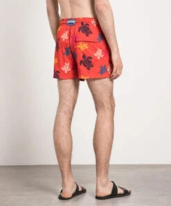 Vilebrequin Moorise Red Print Swim Shorts -Summer Fashion Clothing 7ca60397 af81 4722 b47c e911fdbd5757
