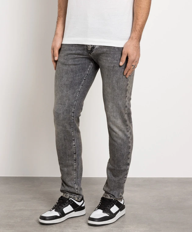 Dolce & Gabbana Gray Slim Jeans With A Vintage Effect 3 Dolce & Gabbana Gray Slim Jeans With A Vintage Effect - Image 3