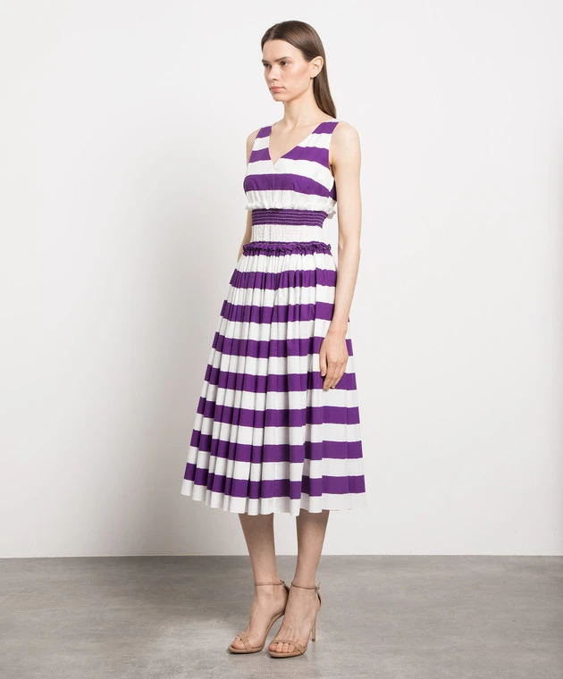 Dolce & Gabbana Striped Midi Dress 3 Dolce & Gabbana Striped Midi Dress - Image 3