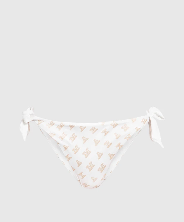 Max Mara White Bikini Briefs With A Logo Print 1 Max Mara White Bikini Briefs With A Logo Print