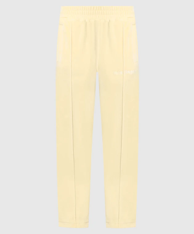 Palm Angels Yellow Sports Pants With Stripes 1 Palm Angels Yellow Sports Pants With Stripes