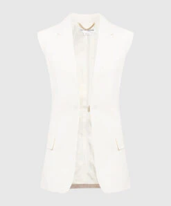 Victoria Beckham White Vest Off White