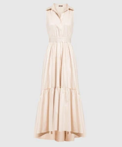 Peserico Beige Maxi Dress
