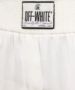 Off-White White Pants With A Branded Patch 9 Off-White White Pants With A Branded Patch -Summer Fashion Clothing 8021aab4 9fcf 4c75 bb5a 12b6b6b82b18