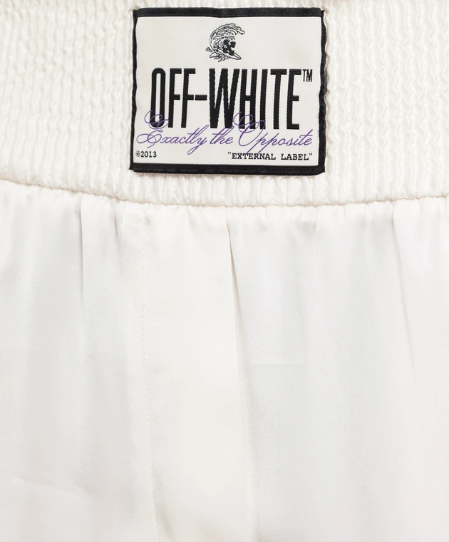 Off-White White Pants With A Branded Patch 5 Off-White White Pants With A Branded Patch - Image 5