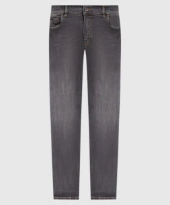 Dolce & Gabbana Gray Slim Jeans With A Distressed Effect