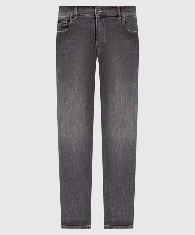 Dolce & Gabbana Gray Slim Jeans With A Distressed Effect 1 Dolce & Gabbana Gray Slim Jeans With A Distressed Effect