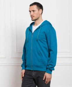 Dolce & Gabbana Blue Sports Jacket With Textured Logo -Summer Fashion Clothing 83878a4e 723d 48d0 88fc 6b494a38fb6f
