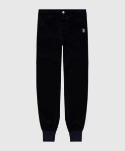 Children's Dark Blue Velor Joggers
