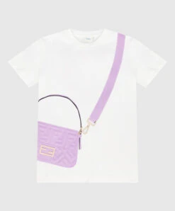 FENDI Children's White T-shirt With Print