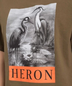 Khaki T-shirt With Branded Print -Summer Fashion Clothing 84ca9ead 9294 4a63 b3e6 f3607ebd9053