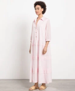 Peserico Pink Shirt Dress -Summer Fashion Clothing 84dcf470 da23 45fb a787 040f58d819d0