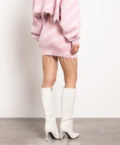 VETEMENTS Pink Wool Mini Skirt With Logo -Summer Fashion Clothing 861224d3 fc1b 464f 8157 7eef6f1e9e12