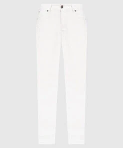 TWINSET White Jeans With Logo Patch