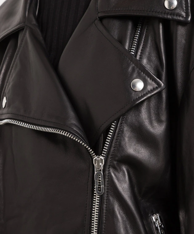Giusy Black Leather Jacket 5 Giusy Black Leather Jacket - Image 5