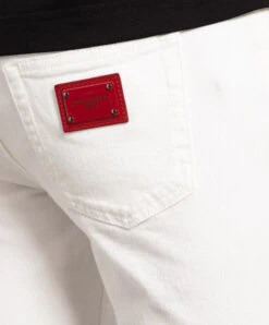 Dolce & Gabbana White Skinny Jeans With Slits 9 Dolce & Gabbana White Skinny Jeans With Slits -Summer Fashion Clothing 86e61076 c8bb 4cf5 aa9d 2f82bc48831d