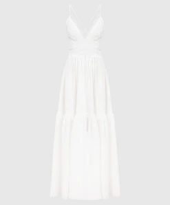 ERMANNO SCERVINO White Maxi Dress With Lace