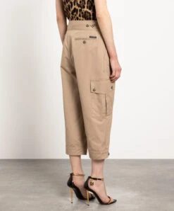 Dolce & Gabbana Brown Cropped Cargo -Summer Fashion Clothing 87de7a29 c7f7 4476 a5dd 71746f7f924d